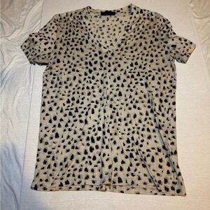 Burberry Black and Cream Patterned Garment